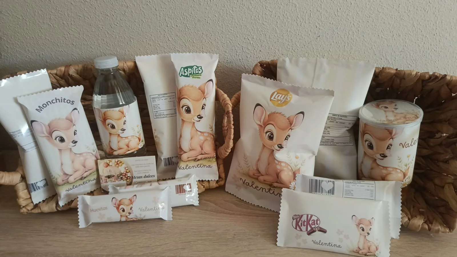 Ejemplo de packaging delicado para chuches personalizadas