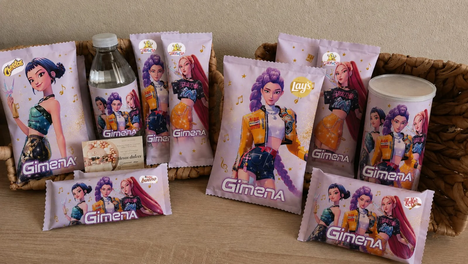 Chuches personalizadas con temática musical